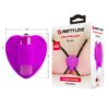 Prettylove Silicone Love Heart Clitoral Vibrator Strap On BW-022093