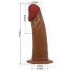 6.9" Vibrating Dildo Strap On BW-022096