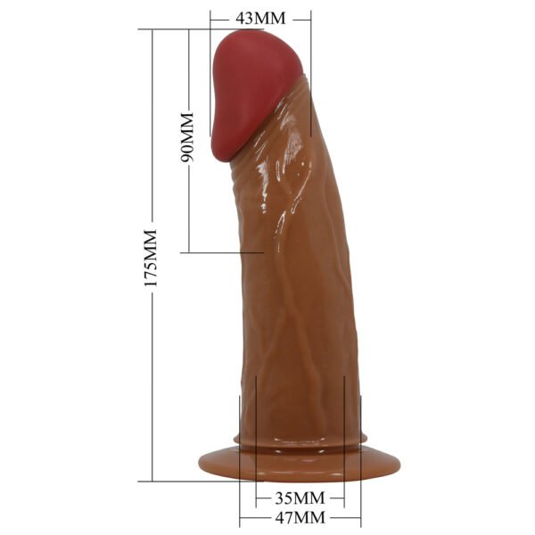 6.9" Vibrating Dildo Strap On BW-022096