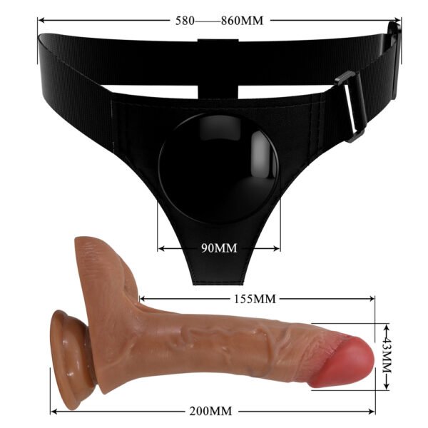 Squirting Ball Dildo Strap On BW-022103P