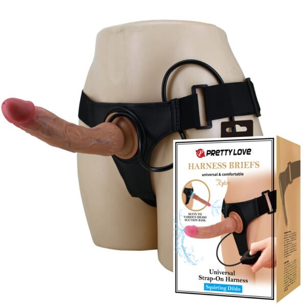 Prettylove Squirting Dildo Strap On BW-022104P