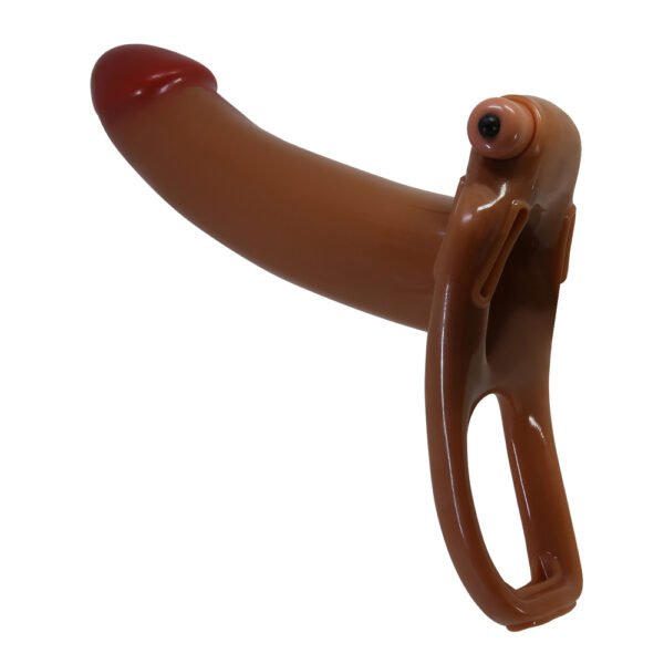 6.7" Vibrating Hollow Penis Strap On