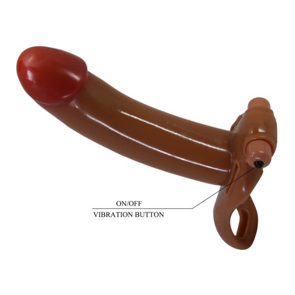 6.7" Vibrating Hollow Penis Strap On