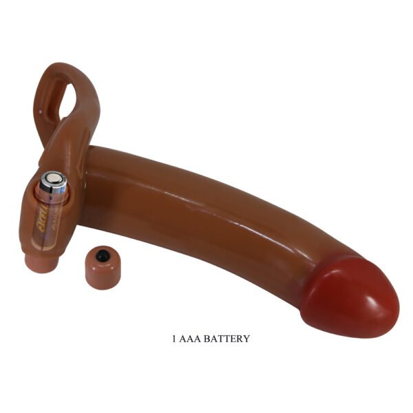 6.7" Vibrating Hollow Penis Strap On