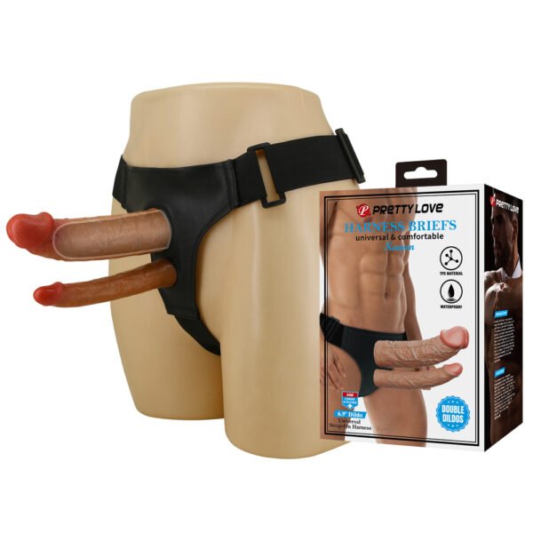 Prettylove Strap On Double Dildos BW-022106
