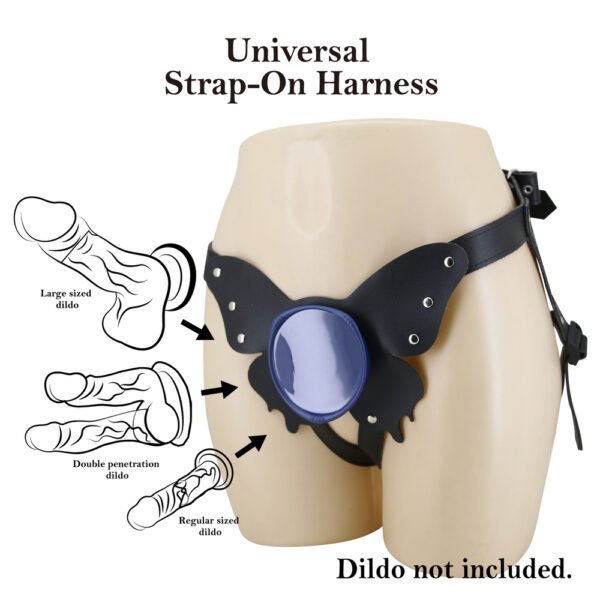 Butterfly Leather Strap On Panty BW-022107-1