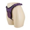 Purple Leather Strap On Pants BW-022107-2