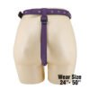 Purple Leather Strap On Pants BW-022107-2