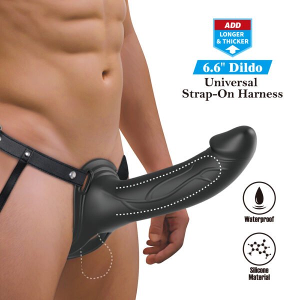 6.6" Silicone Penis Extension Strap On