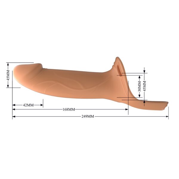 6.6" Silicone Penis Extension Strap On