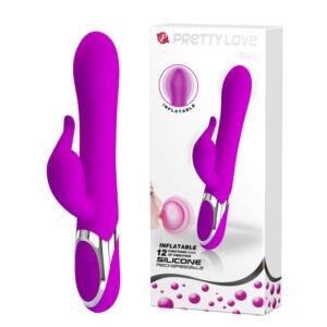 Prettylove Inflatable Head Rabbit Vibrator BW-072002