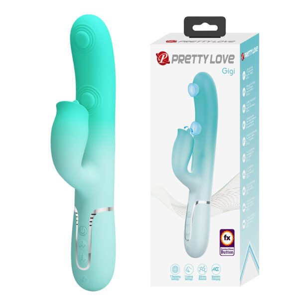 Prettylove Licking Thumping Rabbit Vibrator BW-500035