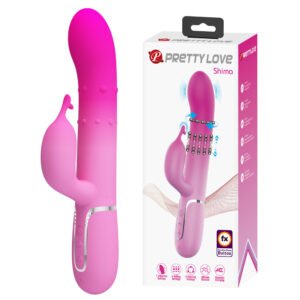 Prettylove Gradient Pink Rotation Rabbit Vibrator BW-500051-4