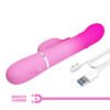 Gradient Pink Rotation Rabbit Vibrator BW-500051-4