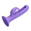 Suction Base Wiggling Rabbit Vibrator