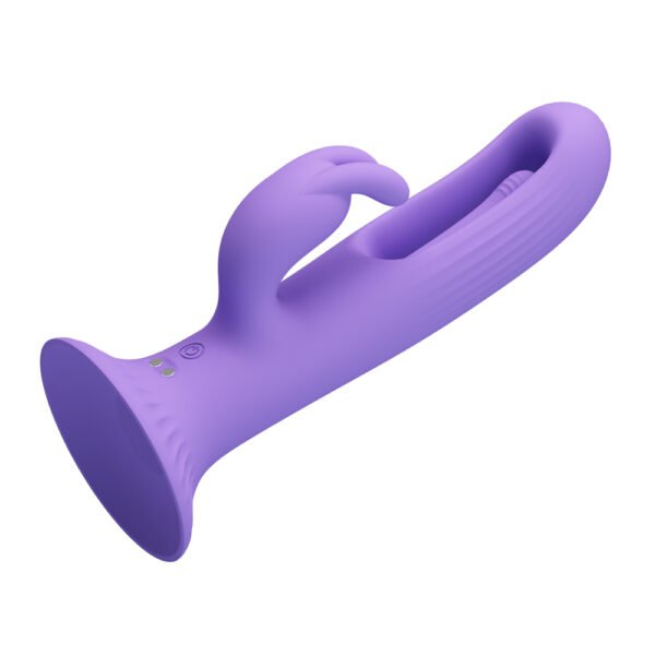 Suction Base Wiggling Rabbit Vibrator
