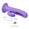 Suction Base Wiggling Rabbit Vibrator