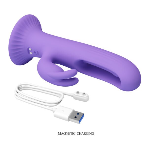 Suction Base Wiggling Rabbit Vibrator
