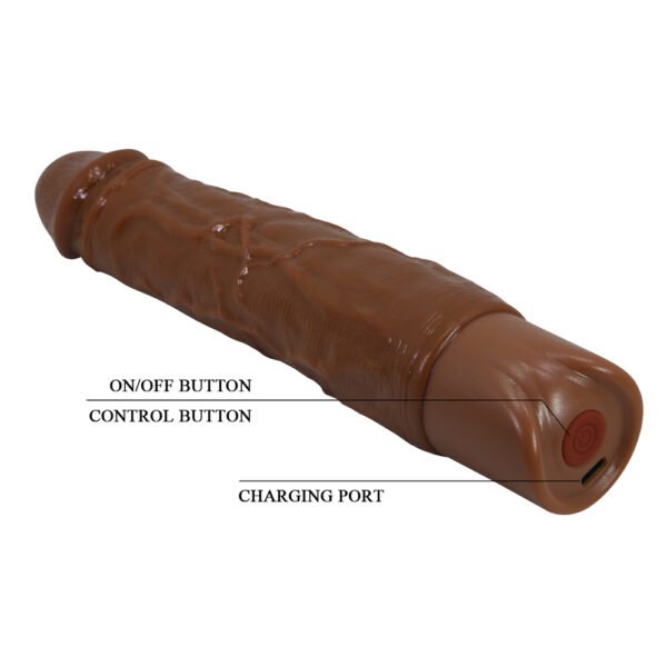 8.8" TPE Vibrating Dildo - Osric