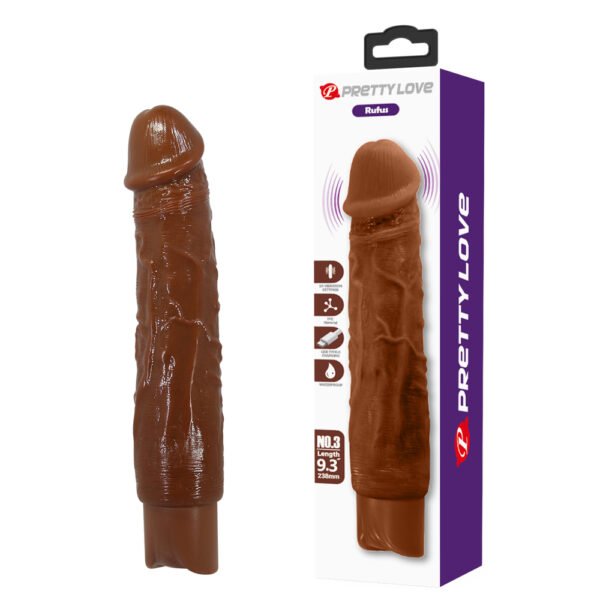 9.3" TPE Vibrating Dildo - Rufus