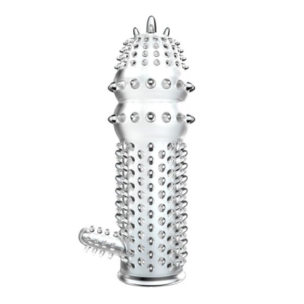 Studded Crystal Cock Sleeve BI-010045C