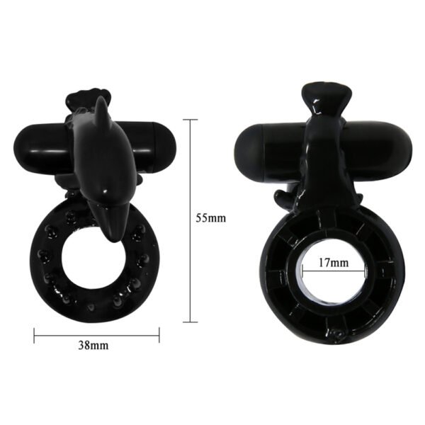 Dolphin Vibration Cock Ring BI-010133-2