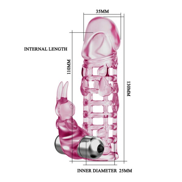 Vibration Rabbit Penis Sleeve BI-026201A