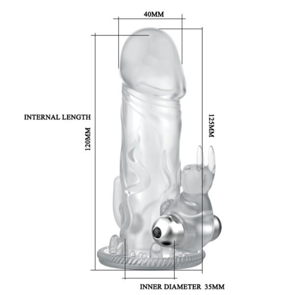 Vibration Rabbit Dildo Sleeve BI-026204