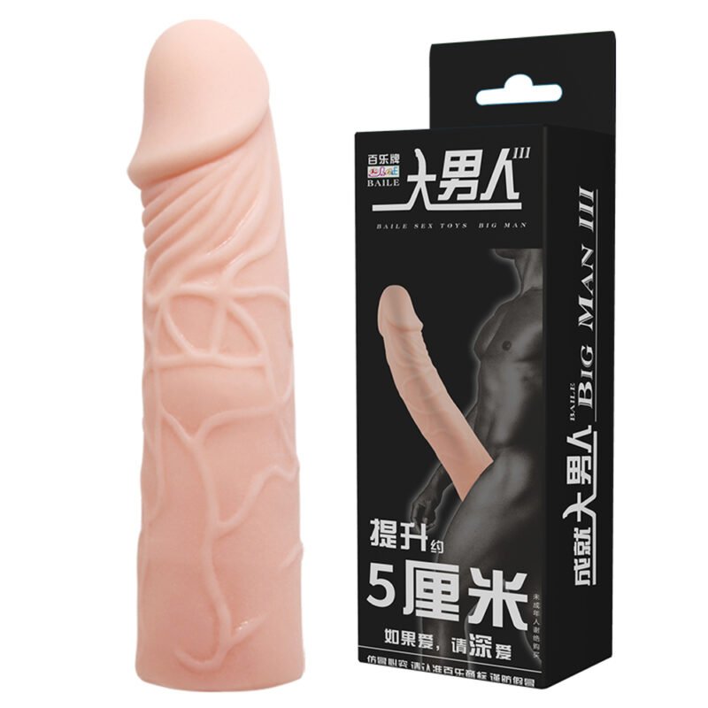 Baile Lifelike Textured Dildo Sleeve BI-026212