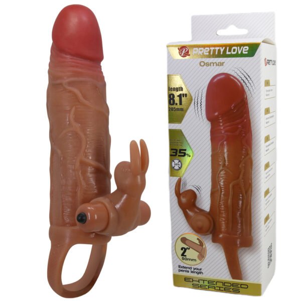 8.1" Clit Stimulation Penis Extension