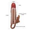 8.1" Clit Stimulation Penis Extension