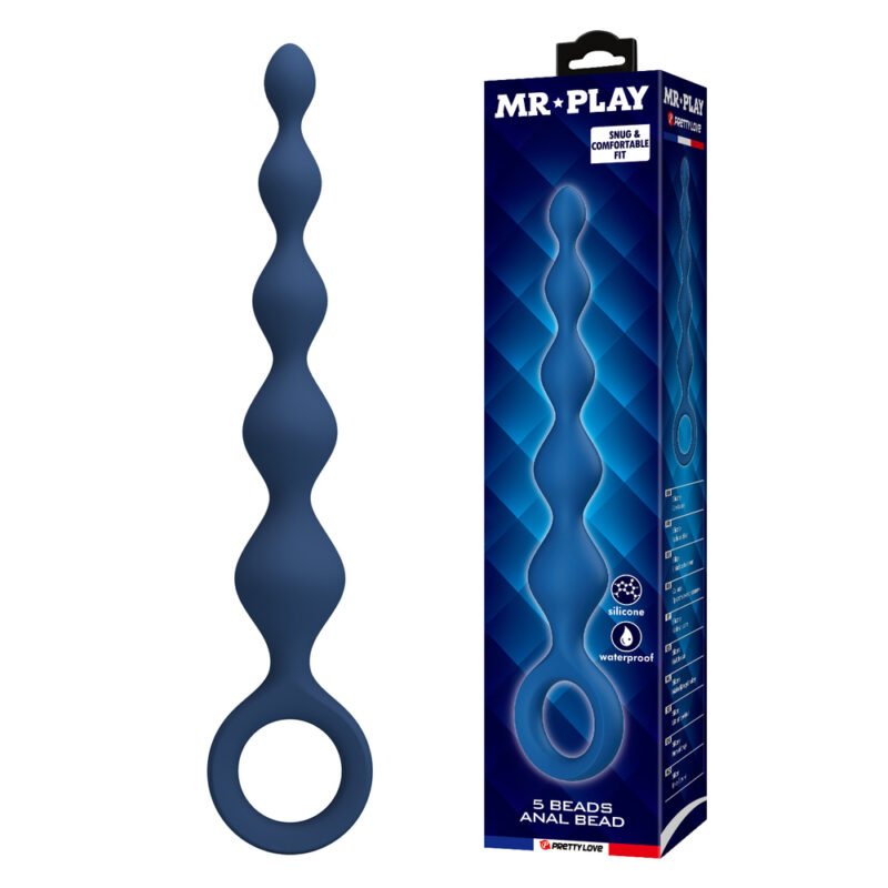 Prettylove 8 inch Silicone Anal Beads BI-040235-MR