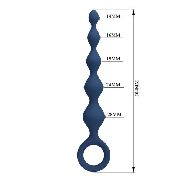 8" Silicone Anal Beads