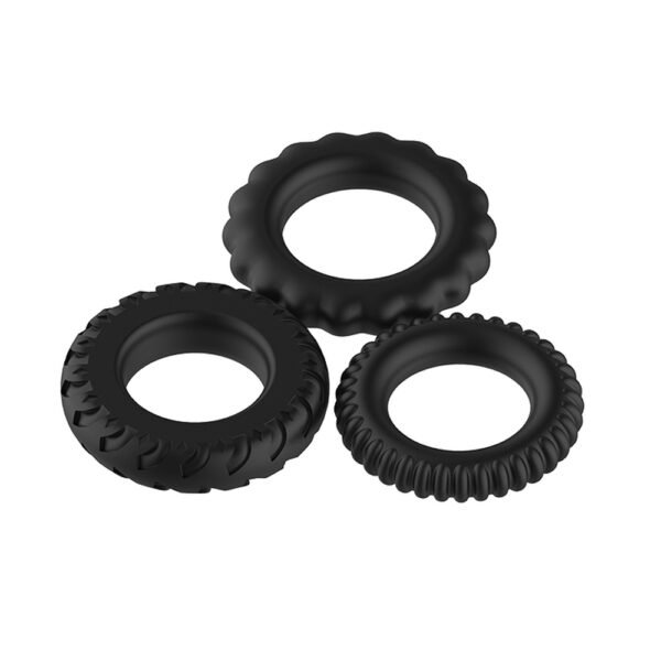 3pcs Silicone Cock Ring BI-210148