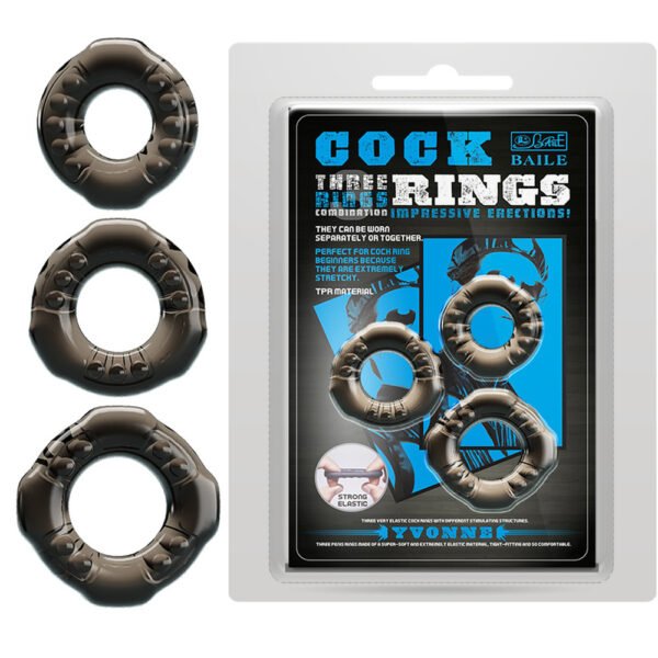 Baile TPR Cock Ring Set BI-210263