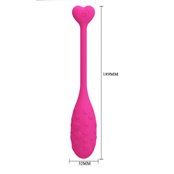 Heart Tailed Bullet Vibrator BI-300016HP