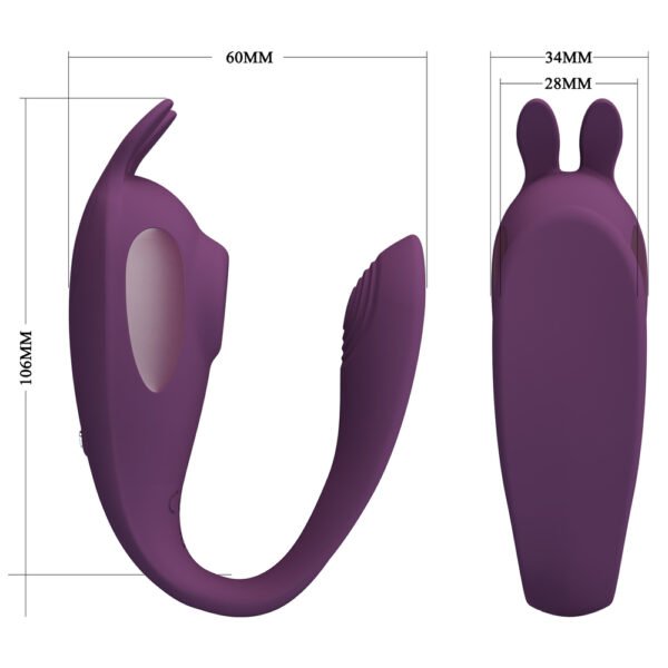 Bunny Suction Strap On Vibrator