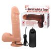 Baile TPR Rotation Dildo BW-008017 Vibrating Suction Base Dildo