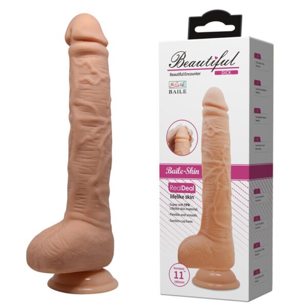 11" Vibrating Ball Dildo BW-008038