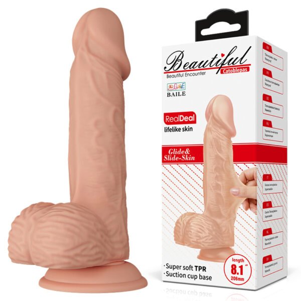 8.1" Slide Skin Dildo BW-008106NR