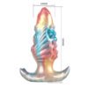 7.0" Inflatable Studded Anal Plug - Ebon Leviathan
