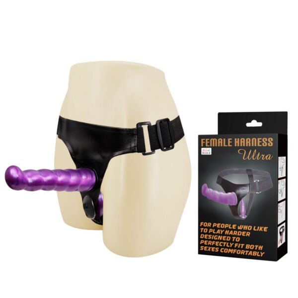 Baile Purple Plaited Dildo Strap On BW-022021