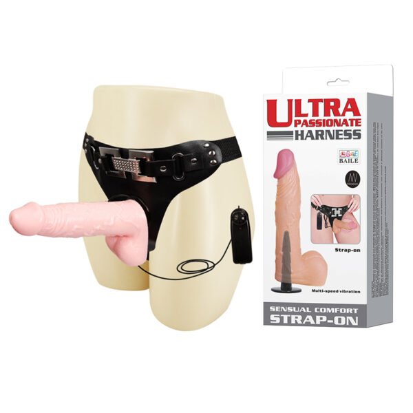 Baile Multi Speed Vibration Dildo Strap On BW-022036