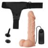 9.4" Vibrating Dildos Strap On Harness