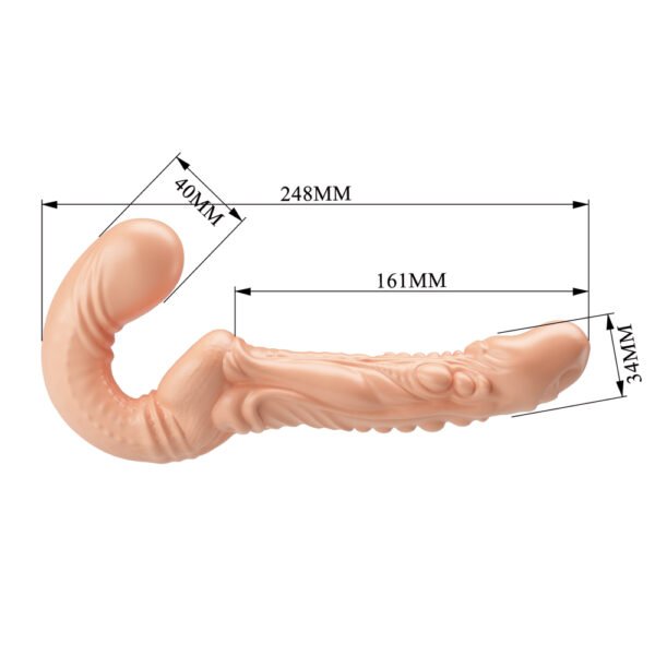 Dual Pentration Textured Dildo BW-022085