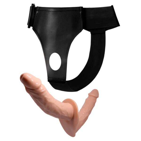 7.1"+5.9" Double Dildos Strap On Harness