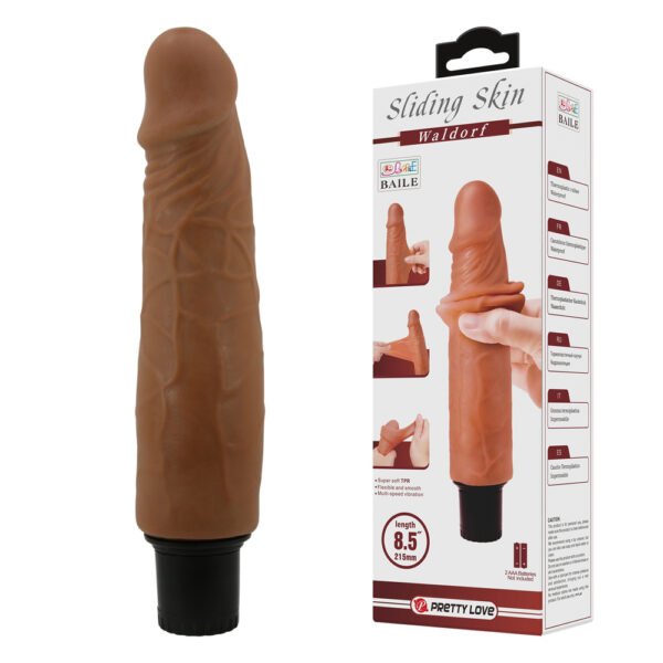 Baile Sliding Skin Vibration Dildo BW-027003LP
