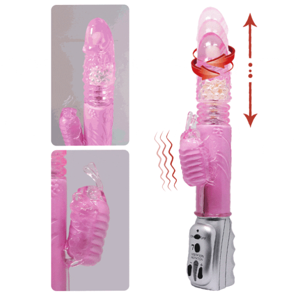 Rotating Thrusting Rabbit Vibrator BW-029523R