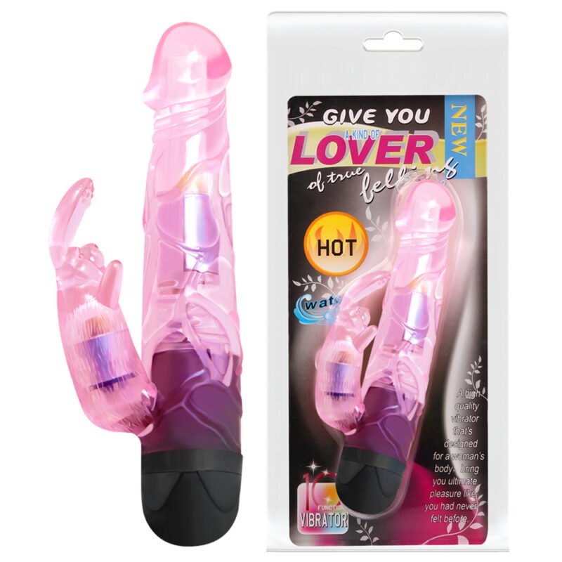 BW-041009 6.6" Jelly Rabbit Vibrator