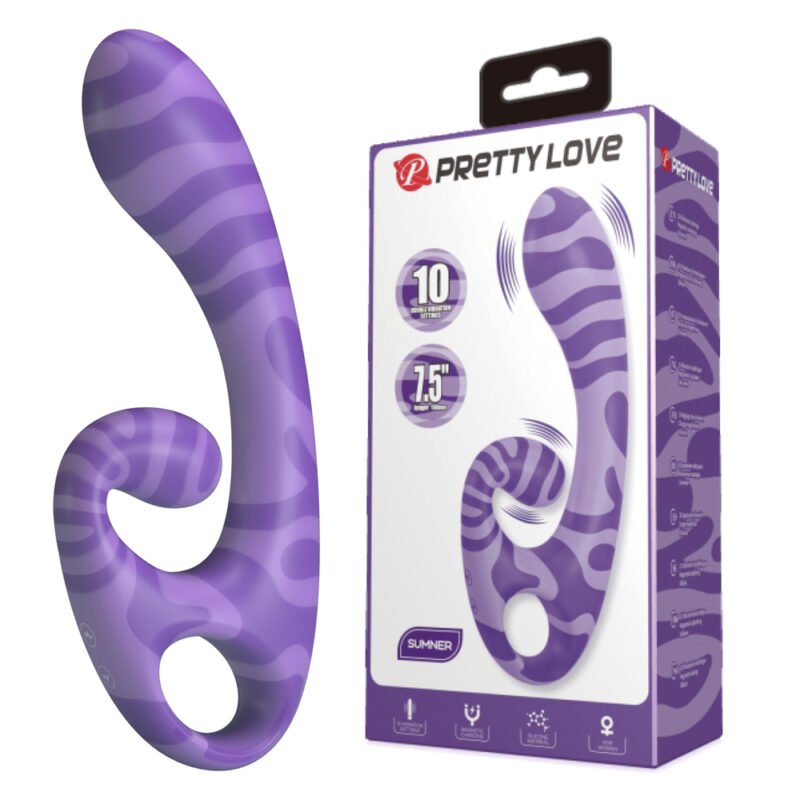 BW-500093 Prettylove Two Color Silicone G-Spot Vibrator BW-500093